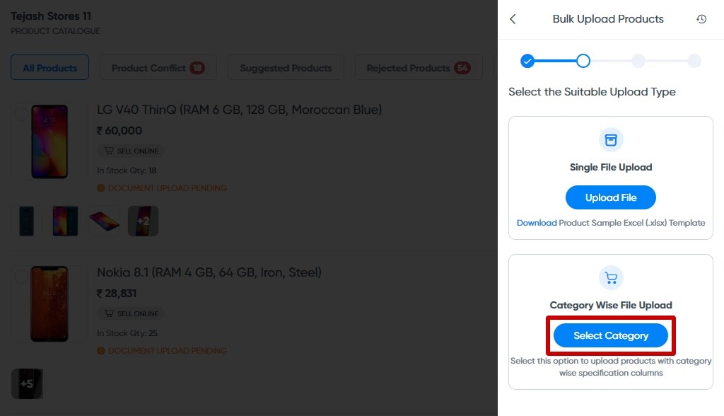 :. Justdial Seller Support - Bulk Upload Products.:
